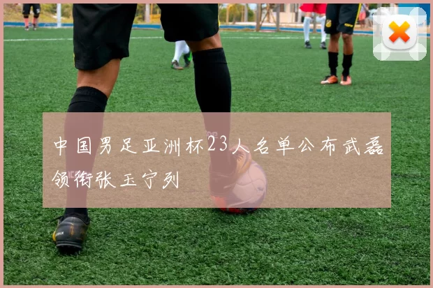 中国男足亚洲杯23人名单公布武磊领衔张玉宁列