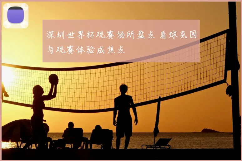 深圳世界杯观赛场所盘点 看球氛围与观赛体验成焦点